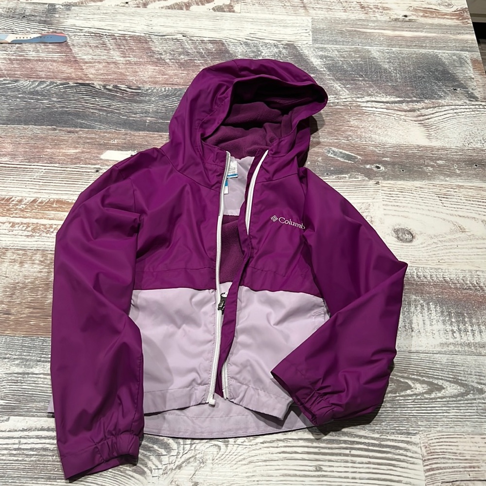 Girls Columbia rain jacket